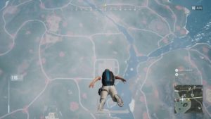 PubG - A map Jumping from a plane wearing a parachute